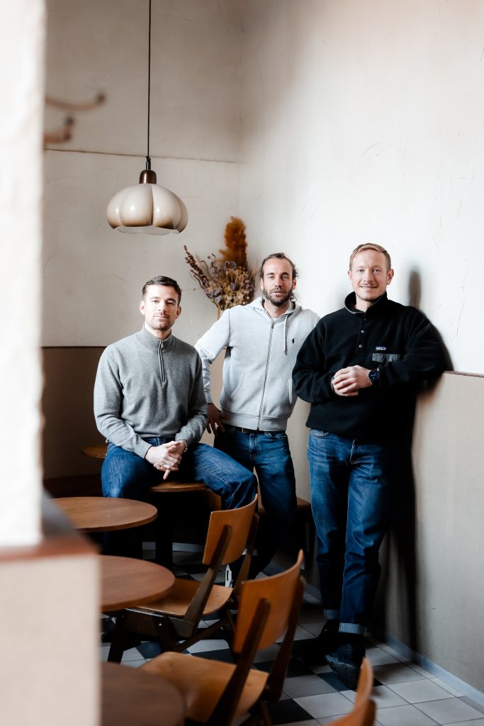 Axel Van Tuijn, Bruno Bogaert en Chuck Bindels, de 3 medeoprichters van Compagnie ABC. ©Estelle Parewyck